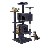 JHK 54in Tall Multi-Level Cat Tree Tower