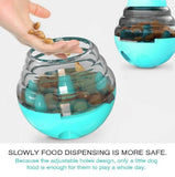 Dog Feeder Toys Tumbler Slow Food Dispenser Pet Feeder Dog Interactive Trainning Snack Storage Leakage Ball Toy