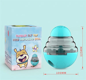 Dog Feeder Toys Tumbler Slow Food Dispenser Pet Feeder Dog Interactive Trainning Snack Storage Leakage Ball Toy