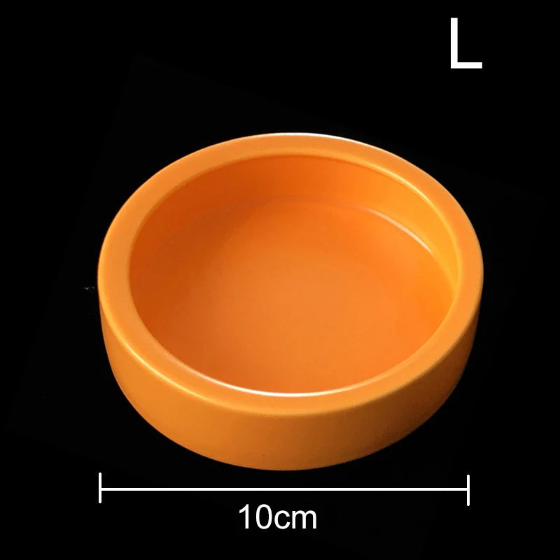 Ceramics Reptile Feeder Water Food Dish Feeding Bowl For Turtle Lizard Snake Basin Gecko Chameleon