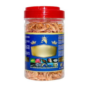 Fish Feed Betta Treat Snack Aquarium Pond Fish Food Dried Freeze Shrimp for Arhat Koi Tropical Cichlid Aquatic for Turtl