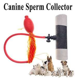 1 Set Canine Artificial Insemination Kit Pet Dog Sperm Collect Device Bags Semen Injection Deposition Pipe Tube Gloves Catheter