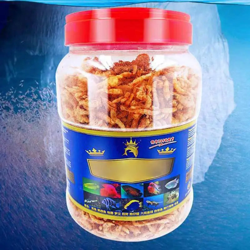 Fish Feed Betta Treat Snack Aquarium Pond Fish Food Dried Freeze Shrimp for Arhat Koi Tropical Cichlid Aquatic for Turtl