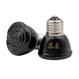 Black Mini Pet Heating lamp Infrared Ceramic Emitter Heat Light Bulb Pet Brooder Chickens Reptile Lamp 25/50/75/100W