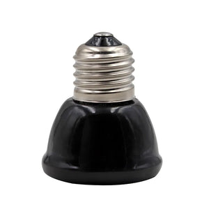 Black Mini Pet Heating lamp Infrared Ceramic Emitter Heat Light Bulb Pet Brooder Chickens Reptile Lamp 25/50/75/100W