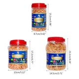 Fish Feed Betta Treat Snack Aquarium Pond Fish Food Dried Freeze Shrimp for Arhat Koi Tropical Cichlid Aquatic for Turtl