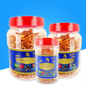 Fish Feed Betta Treat Snack Aquarium Pond Fish Food Dried Freeze Shrimp for Arhat Koi Tropical Cichlid Aquatic for Turtl