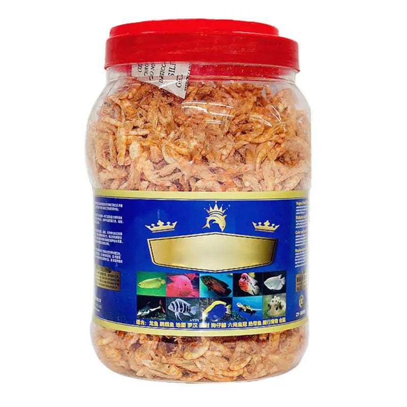 Fish Feed Betta Treat Snack Aquarium Pond Fish Food Dried Freeze Shrimp for Arhat Koi Tropical Cichlid Aquatic for Turtl