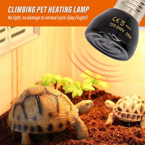 220V Far Infrared Heating Lamp Black Ceramic E27 Pet Warmer Bulb Brooder Chickens Tortoise Lizard Reptile Light