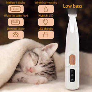 Paw Trimmer with LED Light Fully Waterproof