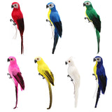 Artificial Simulation Foam Bird Creative Foam Feather Artificial Parrot Fake Animal Bird Imitation Bird Model for Garden Decor