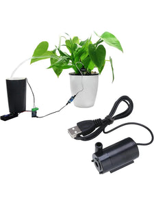 DC 3-5V USB Micro Submersible Mini Low Noise Brushless Water Pump for Aquariums Fish Tank Pond Fountain Hydroponics Garden