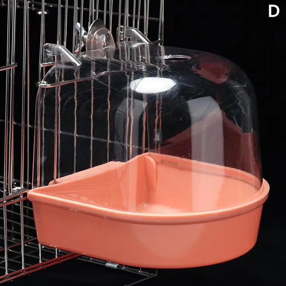 Hanging Bird Bath Is Waterproof Wear-resistant And Easy To Clean Cage-style External Bath For Birds Such As Parrots And Myn