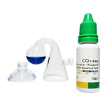 Aquarium CO2 Indicator Solution Monitor Plants Grass CO2 System Concentration Fish Tank Glass Liquid Tester Fluid Drop Checker