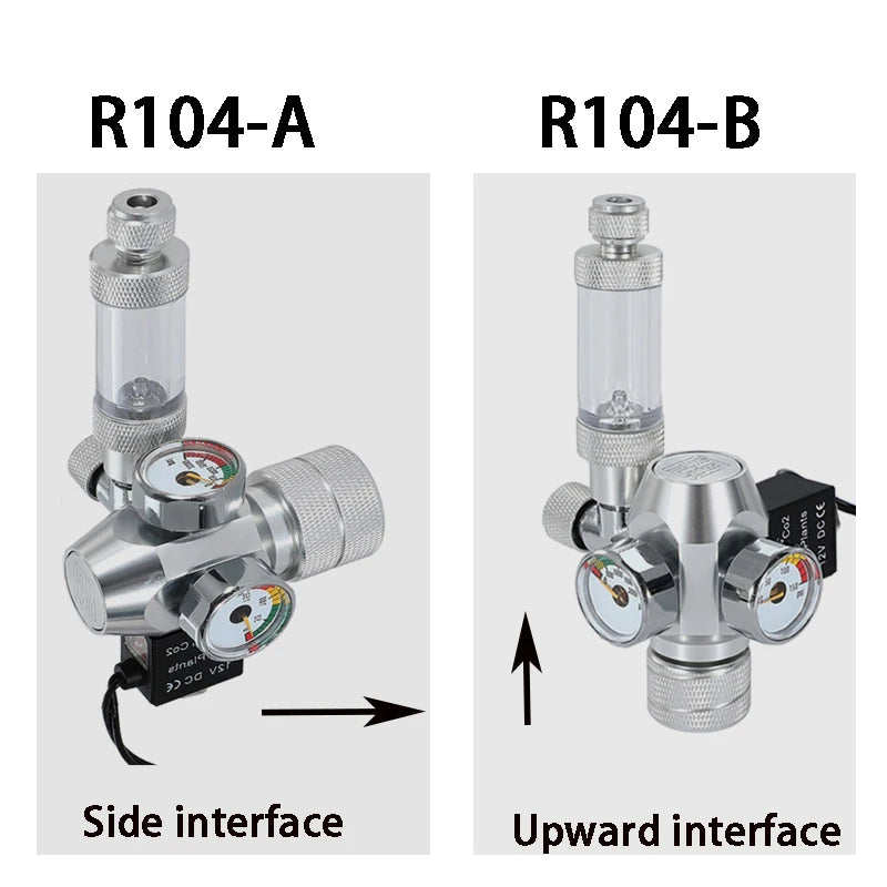 2024 DIY Aquarium CO2 Regulator Electromagnetic Valve Bubble Counter CO2 Control System Fish Tank CO2 Pressure Reducing Valve