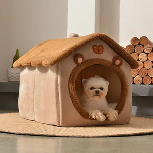 Foldable Dog House Kennel Pet Dog Bed for Small Dogs Winter Warm Cat Bed Nest Comfortable Puppy Bed Cave Sofa Pet Product