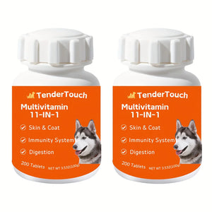 2-Pack(2 x 200 Count) - 400 Count - Dog and Cats Multivitamin, Dog and Cats  Vitamins and Supplements