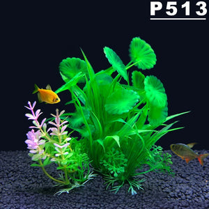 Fish Tank Ornament Plant Aquarium Artificial Decor Plants Simulation Water Grass Fish Bowl Plastic Weeds Decoration 5.5 inch