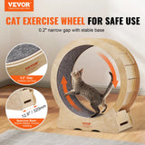 Cat Exercise Wheel Natural Wood Silent Running Toy