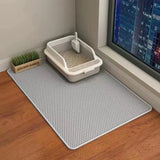 Cat Litter Mat Double Layer Pet Non Slip Big Pet Litter Box Filter MatWear Resistant Waterproof Anti-slip Cat Litter Mat