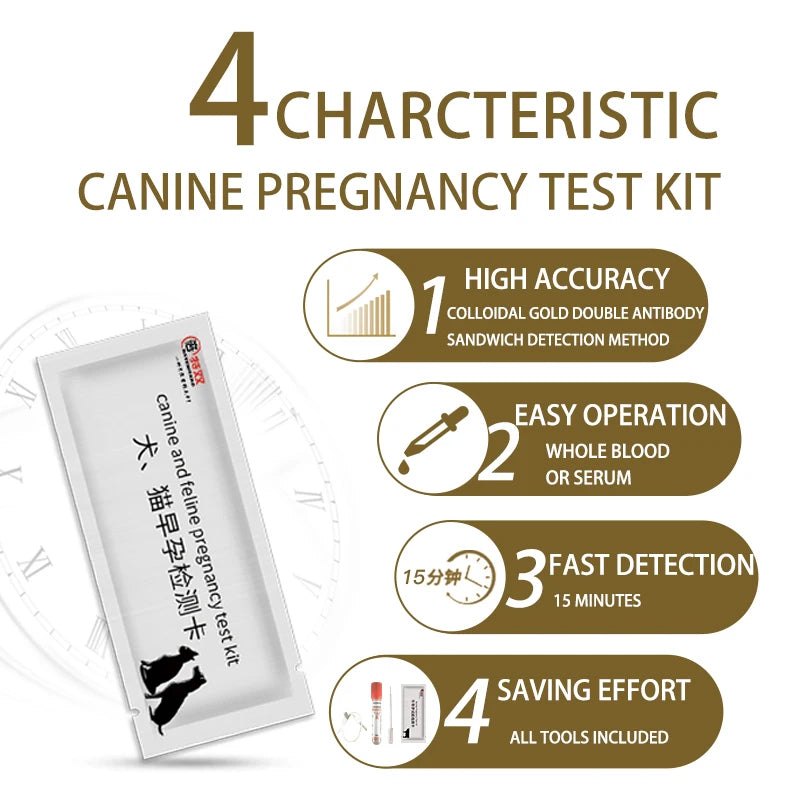 Dog Early Pregnancy Test Card Early Pregnancy Dog Pregnancy Test Paper Pet Test Supplies Pregnancy Test Stick