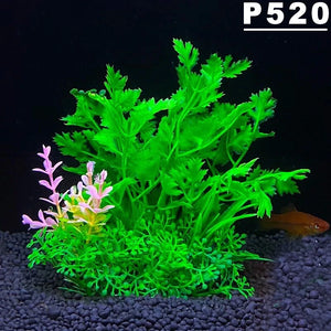 Fish Tank Ornament Plant Aquarium Artificial Decor Plants Simulation Water Grass Fish Bowl Plastic Weeds Decoration 5.5 inch