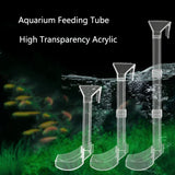 Highly Transparent Acrylic Aquarium Feeder Tube Dish Transparent Fish Tank Shrimp Snail Shrimp Food Feeding Bowl Accessories