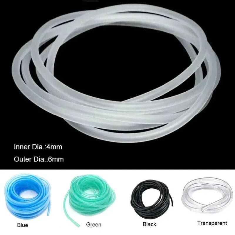 4*6mm Aquarium 1m/3m/5m/10m Oxygen Pump Hose Air Bubble Stone Aquarium Fish Tank Pond Pump Tube Food Grade Material