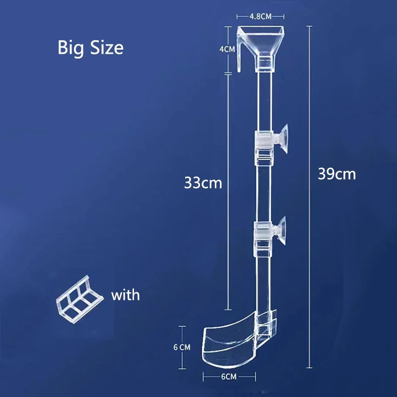 Highly Transparent Acrylic Aquarium Feeder Tube Dish Transparent Fish Tank Shrimp Snail Shrimp Food Feeding Bowl Accessories