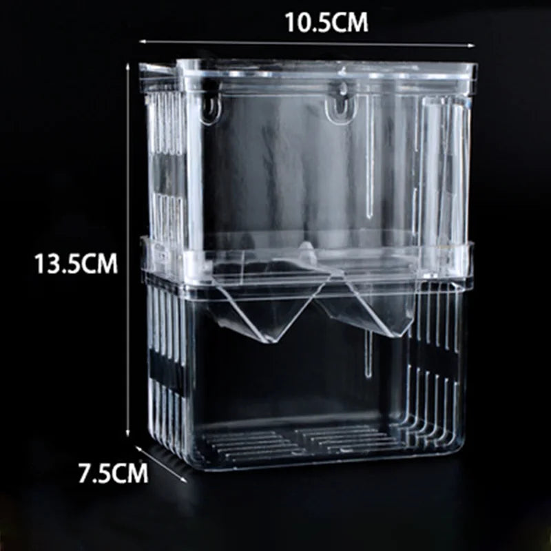 Aquarium Fish Breeder Box Durable Betta Fish Tank Fish Breeding Isolation Box Hatching Incubator Box For Baby Fish Shrimp