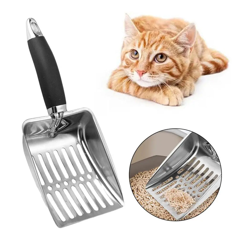 Cat Sand Cleaning For Dog Cat Clean Feces Supplies Cat Litter Shovel Pet Cleanning Tool Pet Products Metal Long Handle Scoop