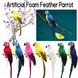 Artificial Simulation Foam Bird Creative Foam Feather Artificial Parrot Fake Animal Bird Imitation Bird Model for Garden Decor