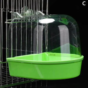 Hanging Bird Bath Is Waterproof Wear-resistant And Easy To Clean Cage-style External Bath For Birds Such As Parrots And Myn