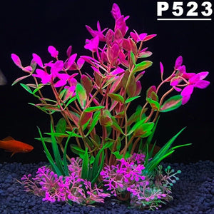 Fish Tank Ornament Plant Aquarium Artificial Decor Plants Simulation Water Grass Fish Bowl Plastic Weeds Decoration 5.5 inch