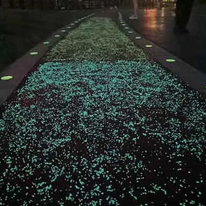 1000pcs 3-5mm Luminous Sand Glow in Dark Pebbles Stone Home Garden Yard Outdoor Path Lawn Decorations Fish Tank Aquarium Decor