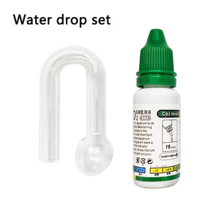 Aquarium CO2 Indicator Solution Monitor Plants Grass CO2 System Concentration Fish Tank Glass Liquid Tester Fluid Drop Checker