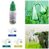 Aquarium CO2 Indicator Solution Monitor Plants Grass CO2 System Concentration Fish Tank Glass Liquid Tester Fluid Drop Checker