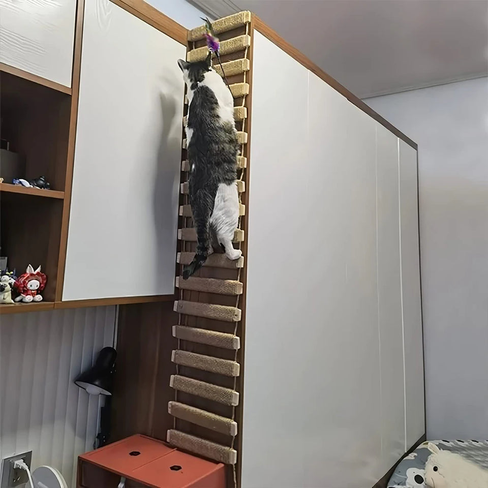 Wooden Rope Ladder for Pets