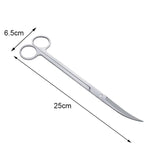 Aquarium Scissor Tools Fish Tank Tweezer Plants Wave Scissors Grass Stainless Cleaning Tools Storage Holder Aquarium Accessories