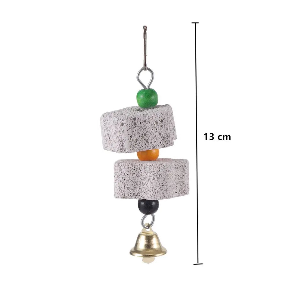 Home Tearing Cage Ornament Hanging Block Parrot Grinding Stone Bird Chew Toy Chewing Mineral