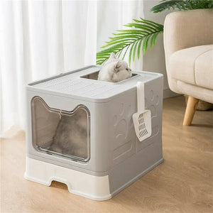 Top Entry Cat Litter Box with Scoop