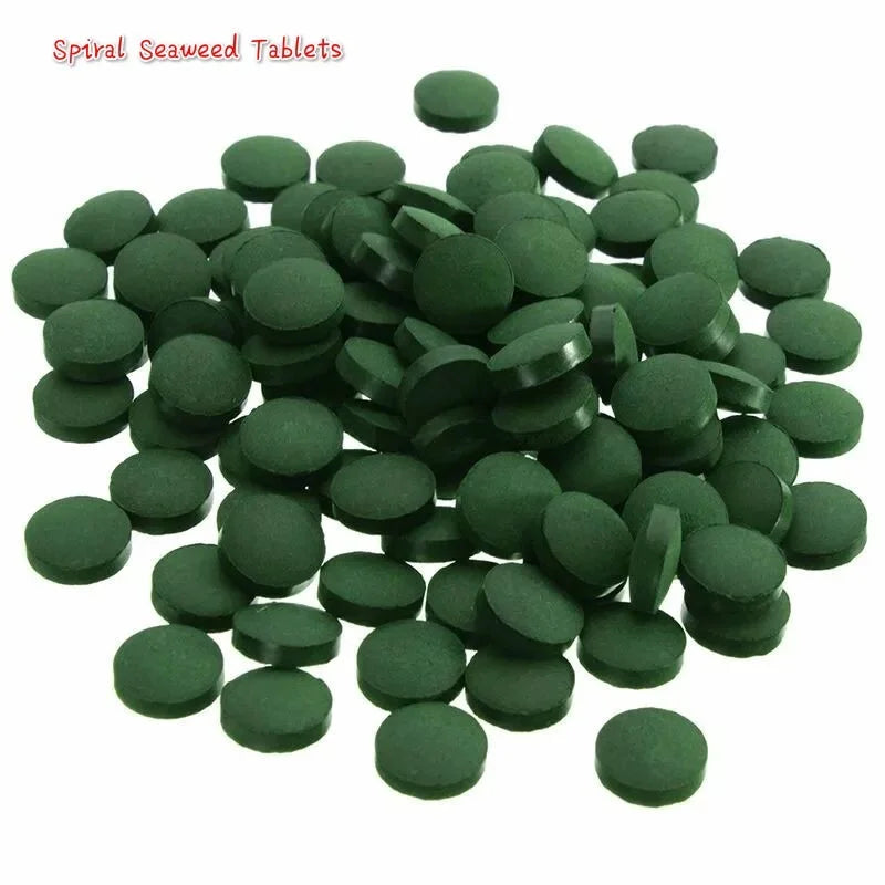 100pcs Spirulina Tablets Enrichment Favorite Pet Food Fish Crystal Red Shrimp Fish Food Aquarium Accessories