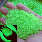 1000pcs 3-5mm Luminous Sand Glow in Dark Pebbles Stone Home Garden Yard Outdoor Path Lawn Decorations Fish Tank Aquarium Decor