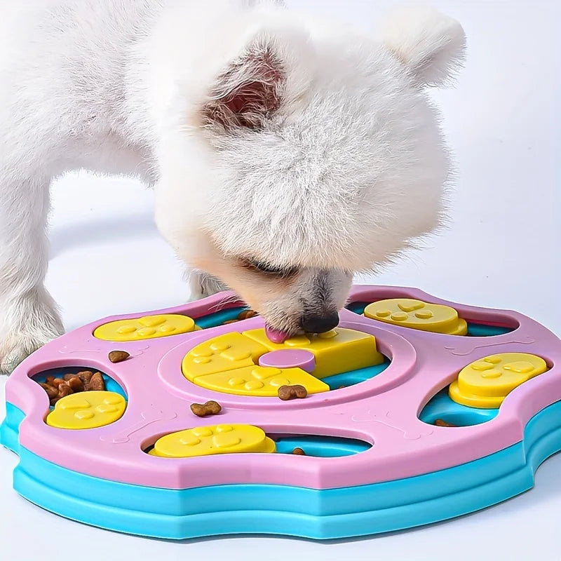 Dog Educational Toy Feeder anti-Choking Bowl Slow Food Bowl Pet Supplies Dog Bowl Training Smell Intelligence for Finding Food