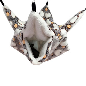 Designer Pet Hammock Cotton Mouse Ferrets Guinea Pig Cat Hanging Bed for Cats Rodents Hammock for Hamster Pets Supplies