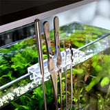 Aquarium Scissor Tools Fish Tank Tweezer Plants Wave Scissors Grass Stainless Cleaning Tools Storage Holder Aquarium Accessories