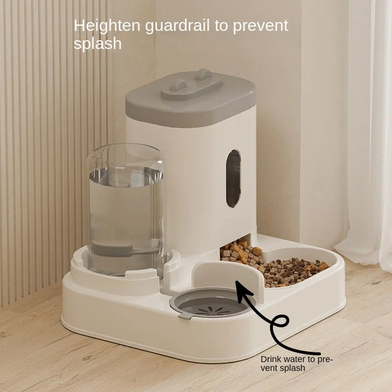 automatic cat feeding  water dispenser