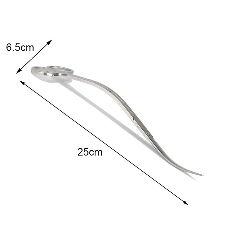 Aquarium Scissor Tools Fish Tank Tweezer Plants Wave Scissors Grass Stainless Cleaning Tools Storage Holder Aquarium Accessories