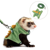 Harness Small Animals Walking Rope Cat Pet Ferret Vest Rope Walking Traction Pets Dog Safety Bunny Supplies Adjustable Kitten