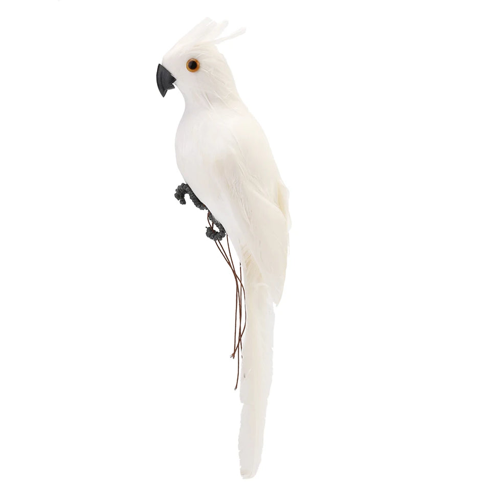 Artificial Simulation Foam Bird Creative Foam Feather Artificial Parrot Fake Animal Bird Imitation Bird Model for Garden Decor